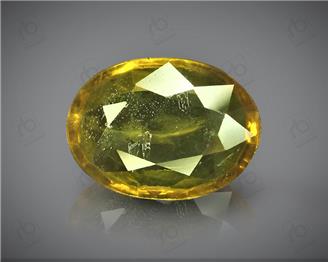 Natural Heated & Treated Yellow Sapphire Certified 2.50 CTS (DIN 86119 )